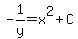 -1%2Fy=x%5E2%2BC
