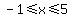 -1%3C=x%3C=5