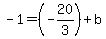 -1=%28-20%2F3%29%2Bb