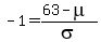 -1=%2863-mu%29%2Fsigma