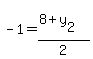 -1=%288%2By%5B2%5D%29%2F2