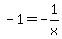 -1=-1%2Fx