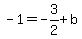 -1=-3%2F2%2Bb