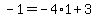 -1=-4%2A1%2B3