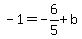 -1=-6%2F5%2Bb