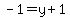 -1=y%2B1