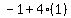 -1+%2B+4%281%29