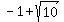 -1+%2B+sqrt%2810%29