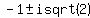 -1+%2B-+isqrt%282%29