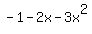 -1+-+2x+-+3x%5E2