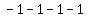 -1-1-1-1
