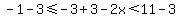 -1-3%3C=-3%2B3-2x%3C11-3