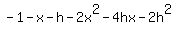 -1-x-h-2x%5E2-4hx-2h%5E2