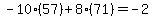 -10%2857%29%2B8%2871%29+=+-2