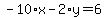 -10%2Ax-2%2Ay=6