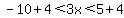 -10%2B4%3C3x%3C5%2B4
