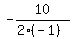 -10%2F%282%2A%28-1%29%29