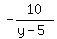 -10%2F%28y+-+5%29
