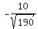 -10%2Fsqrt%28190%29