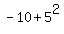 -10+%2B+5%5E2