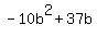 -10b%5E2%2B37b