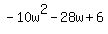 -10w%5E2-28w%2B6
