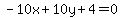 -10x%2B10y%2B4=0