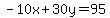 -10x%2B30y=95