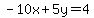 -10x%2B5y=4