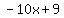 -10x%2B9