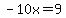 -10x+=+9