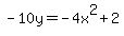 -10y=-4x%5E2%2B2
