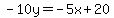 -10y=-5x%2B20