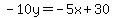 -10y=-5x%2B30