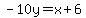 -10y=x%2B6