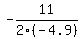 -11%2F2%28-4.9%29