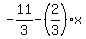 -11%2F3-%282%2F3%29%2Ax