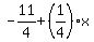 -11%2F4%2B%281%2F4%29%2Ax