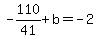 -110%2F41%2Bb=-2
