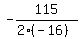 -115%2F%282%2A%28-16%29%29