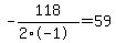 -118%2F%282%2A-1%29=59