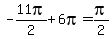 -11pi%2F2%2B+6pi=pi%2F2