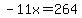 -11x=264