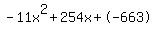 -11x%5E2%2B254x%2B-663