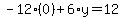 -12%2A%280%29%2B6%2Ay=12