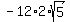 -12%2A2%2Asqrt%285%29