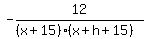 -12%2F%28%28x%2B15%29%28x%2Bh%2B15%29%29