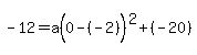 -12=a%280-%28-2%29%5E%22%22%29%5E2%2B%28-20%29