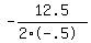 -12.5%2F%282%2A-.5%29