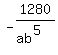 -1280%2F%28ab%5E5%29